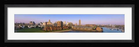 Framed High angle view of a city, Buffalo, New York State, USA Print