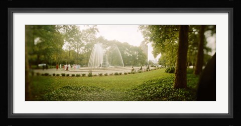 Framed Fountain in a park, Prospect Park, Brooklyn, New York City, New York State, USA Print