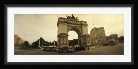 Framed War memorial, Soldiers And Sailors Memorial Arch, Prospect Park, Grand Army Plaza, Brooklyn, New York City, New York State, USA Print