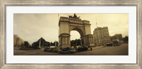Framed War memorial, Soldiers And Sailors Memorial Arch, Prospect Park, Grand Army Plaza, Brooklyn, New York City, New York State, USA Print