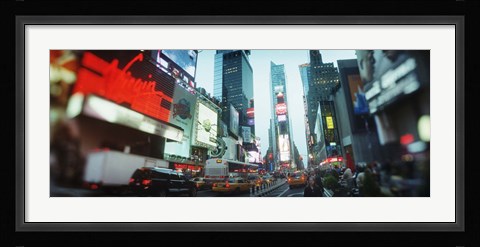 Framed Buildings lit up at dusk, Times Square, Manhattan, New York City, New York State, USA Print