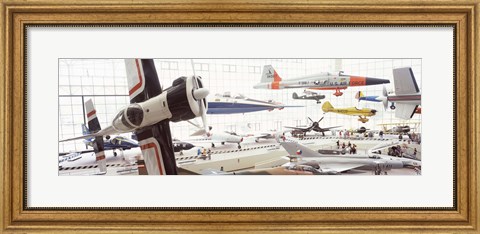 Framed Interiors of a museum, Museum of Flight, Seattle, Washington State, USA Print