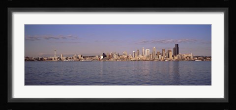 Framed Seattle, Washington from the Water Print
