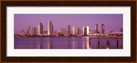 Framed City Skline View of San Diego Print