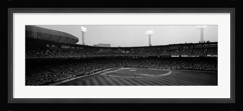 Framed Spectators in a baseball park, U.S. Cellular Field, Chicago, Cook County, Illinois, USA Print