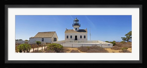 Framed Lighthouse, Old Point Loma Lighthouse, Point Loma, Cabrillo National Monument, San Diego, California, USA Print