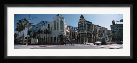 Framed Street Corner at Rodeo Drive, Beverly Hills, California Print