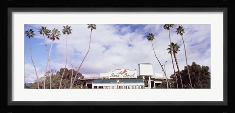 Framed Facade of a stadium, Rose Bowl Stadium, Pasadena, Los Angeles County, California, USA Print