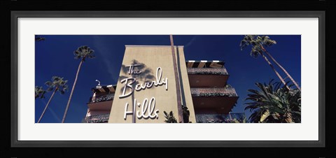 Framed Low angle view of a hotel, Beverly Hills Hotel, Beverly Hills, Los Angeles County, California, USA Print
