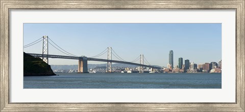 Framed Bay Bridge and Skyline, San Francisco Bay, San Francisco, California Print