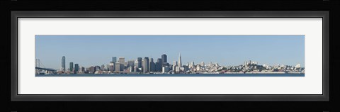 Framed CaptionCity at the waterfront, San Francisco Bay, San Francisco, California, USA 2010 Print