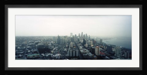 Framed City viewed from the Space Needle, Queen Anne Hill, Seattle, Washington State, USA 2010 Print