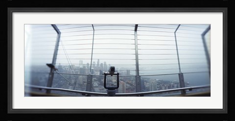 Framed City viewed from the Space Needle, Queen Anne Hill, Seattle, Washington State, USA Print