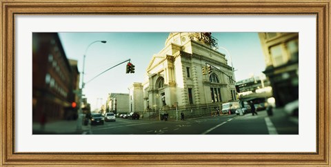 Framed Low Angle View in Williamsburg, Brooklyn, New York Print