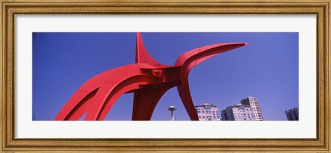 Framed Low angle view of a sculpture, Olympic Sculpture Park, Seattle Art Museum, Seattle, King County, Washington State, USA Print