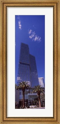 Framed Low angle view of a skyscraper, Citycenter, The Strip, Las Vegas, Nevada, USA 2010 Print