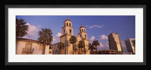 Framed St. Augustine Cathedral, Tucson, Arizona Print