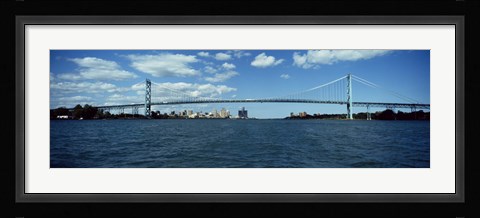Framed Ambassador Bridge, Detroit Print