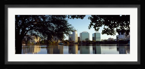 Framed Lake Eola, Orlando, Florida Print
