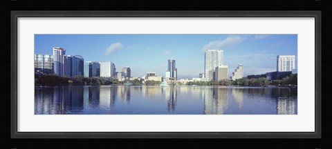 Framed Lake Eola Waterfront, Orlando, Florida Print