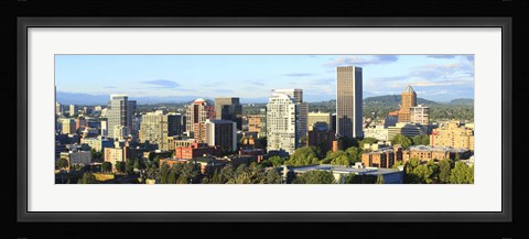 Framed Skyscrapers in a city, Portland, Oregon Print