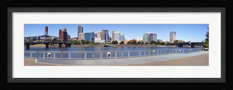 Framed Buildings at the waterfront, Vista Point, Portland, Multnomah County, Oregon, USA 2010 Print