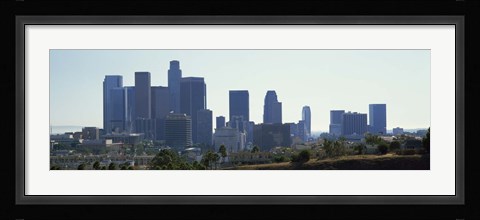 Framed Skyscrapers in a city, Los Angeles, California, USA 2009 Print