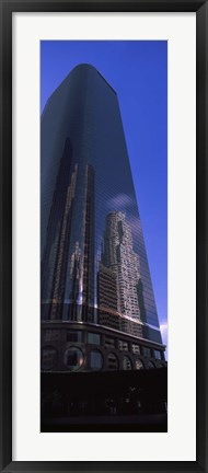 Framed Low angle view of a skyscraper in a city, City Of Los Angeles, Los Angeles County, California, USA Print