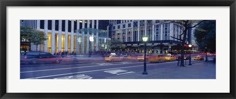 Framed Traffic on the road, Fifth Avenue, Manhattan, New York City, New York State, USA Print