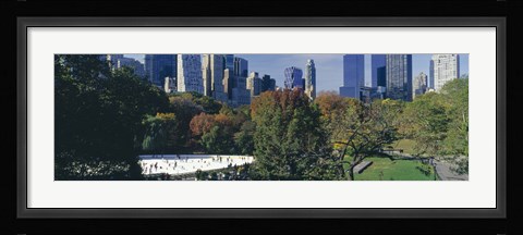Framed Ice rink in a park, Wollman Rink, Central Park, Manhattan, New York City, New York State, USA 2010 Print