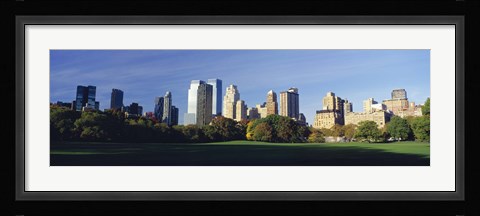 Framed Skyscrapers in a city, Central Park, Manhattan, New York City, New York State, USA 2010 Print