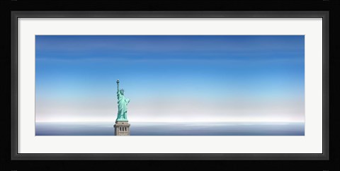 Framed Statue Of Liberty, Manhattan, New York City Print