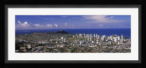 Framed Honolulu, Oahu, Honolulu County, Hawaii, USA 2010 Print