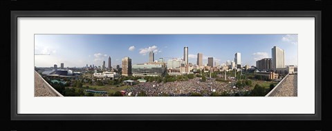 Framed Fourth of July Festival, Centennial Olympic Park, Atlanta, Georgia, USA Print