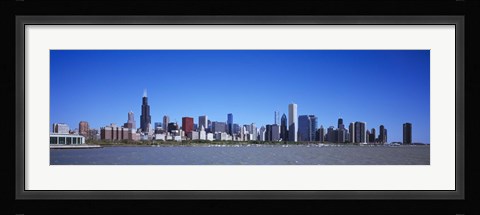 Framed Skyscrapers at the waterfront, Willis Tower, Shedd Aquarium, Chicago, Cook County, Illinois, USA 2011 Print