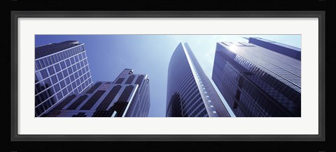 Framed Low angle view of skyscrapers, Chicago, Cook County, Illinois, USA Print
