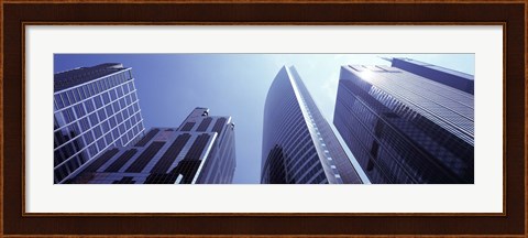 Framed Low angle view of skyscrapers, Chicago, Cook County, Illinois, USA Print