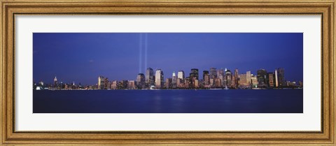 Framed Tribute in Light, World Trade Center, Lower Manhattan, Manhattan, New York City, New York State, USA Print