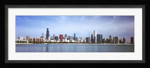 Framed Skyscrapers at the waterfront, Chicago, Cook County, Illinois, USA 2011 Print