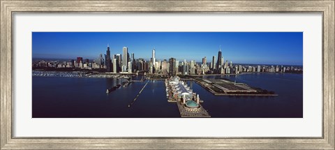 Framed Pier on a lake, Navy Pier, Chicago, Cook County, Illinois, USA 2011 Print