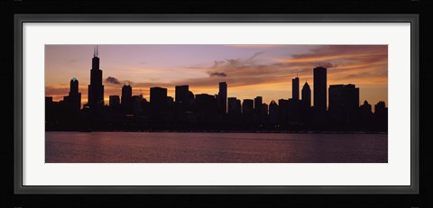 Framed Buildings on the Lake Michigan Waterfront, Chicago, Illinois, USA 2011 Print