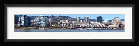 Framed Buildings at the waterfront, Portland, Multnomah County, Oregon, USA 2011 Print