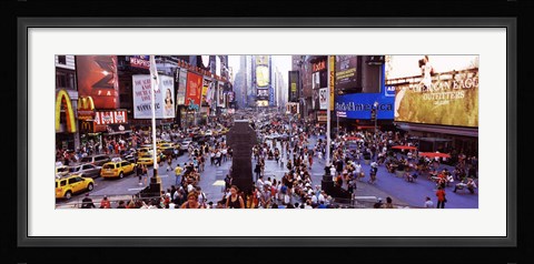 Framed People in a city, Times Square, Manhattan, New York City, New York State, USA Print