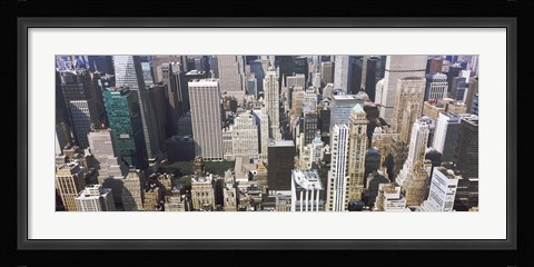 Framed Bryant Park and surrounding buildings, Manhattan, New York City, New York State, USA Print