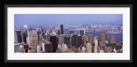 Framed High angle view of buildings in Manhattan, New York City Print