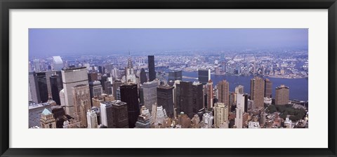 Framed High angle view of buildings in Manhattan, New York City Print