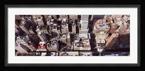 Framed Skyscraper roof tops, Manhattan, New York City, New York State, USA Print