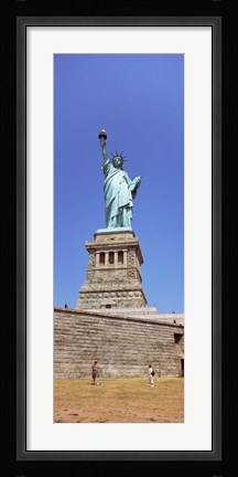 Framed Statue Of Liberty (vertical), Liberty Island, New York City, New York State Print