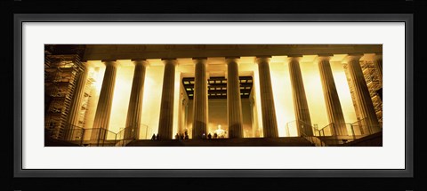 Framed Columns surrounding a memorial, Lincoln Memorial, Washington DC, USA Print
