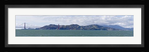 Framed Golden Gate Bridge, Marin Headlands, Mount Tamalpais, Sausilito, San Francisco Bay, San Francisco, California, USA Print